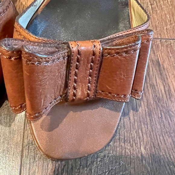 VALENTINO Garavani D'Orsay Peep Toe Pumps Brown 39 1/2 - Picture 5 of 13